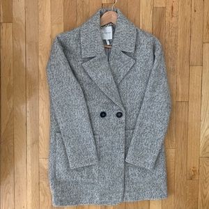 Avec Les Filles Wool Blend Coat, Gray XS
